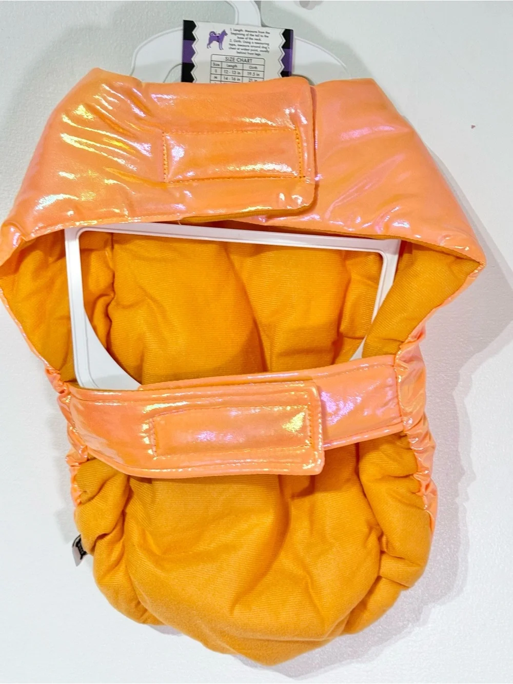 Woof Pet Costume shiny Pumpkin Jack-O'-Lantern Dog Outfit Leaf Collar size XL